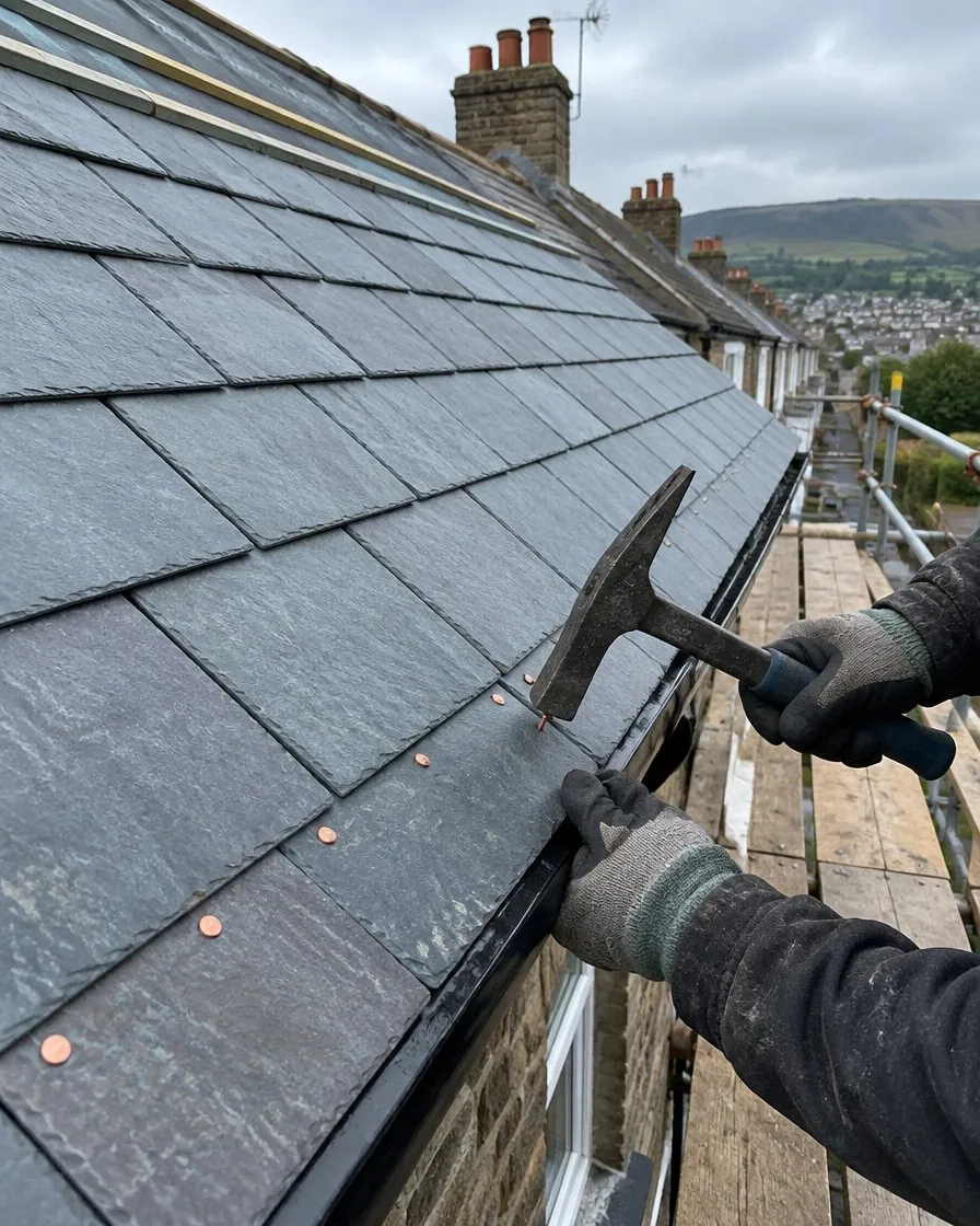 Slate roofing in Dawlish